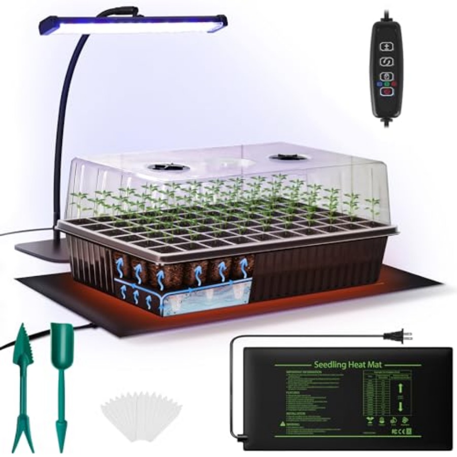 60-Cell Self-Watering Seed Sta - Seedling Heat Mat review and price